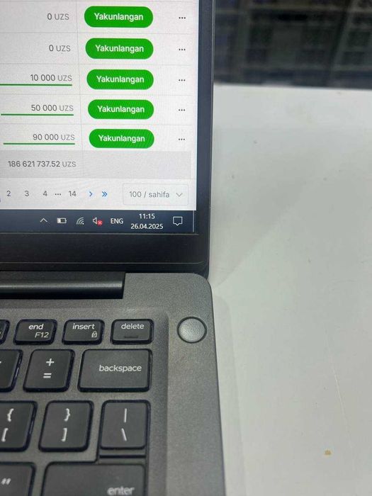 DELL Core I7 kuchli noutbuk SENSOR EKRAN 16gb/216gb