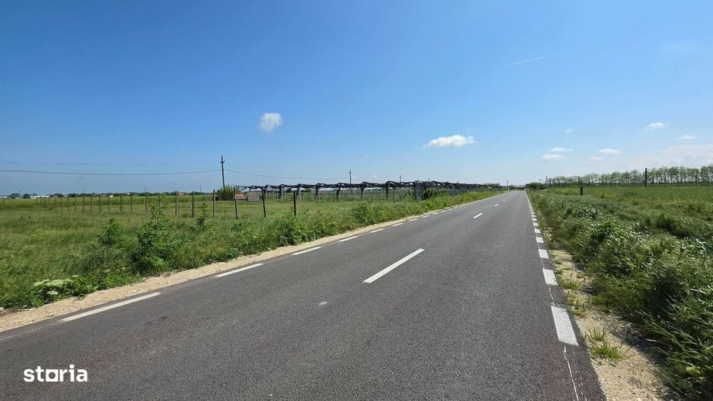 Teren extravilan 2000 mp – deschidere 44 ml la DN – Movilița