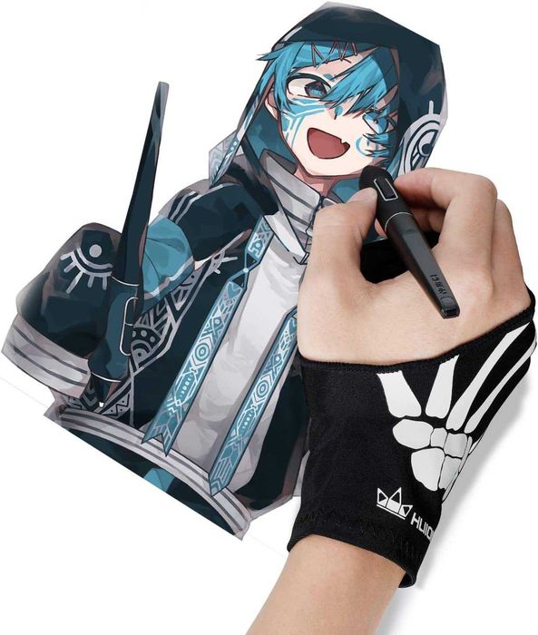 Перчатка для Графических планшетов Huion Artist Glove Skeleton