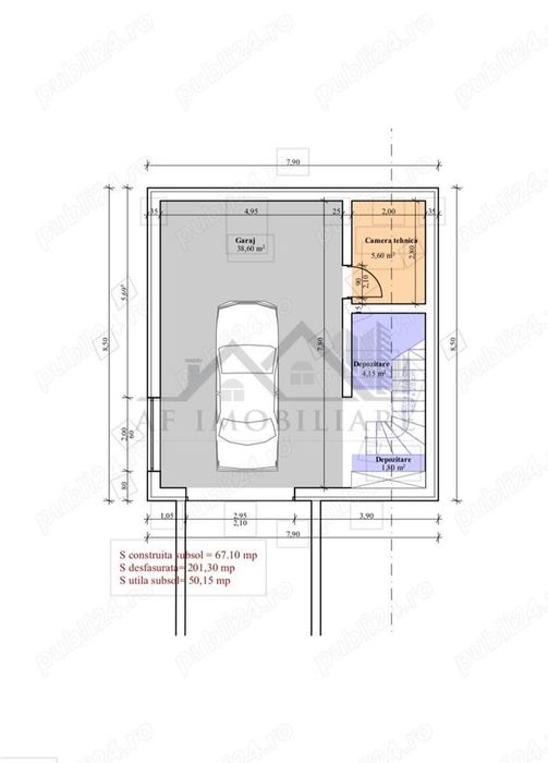 C.A.Rosetti cu Autorizatie De Constructie pentru vila D+P+E 210mp tere