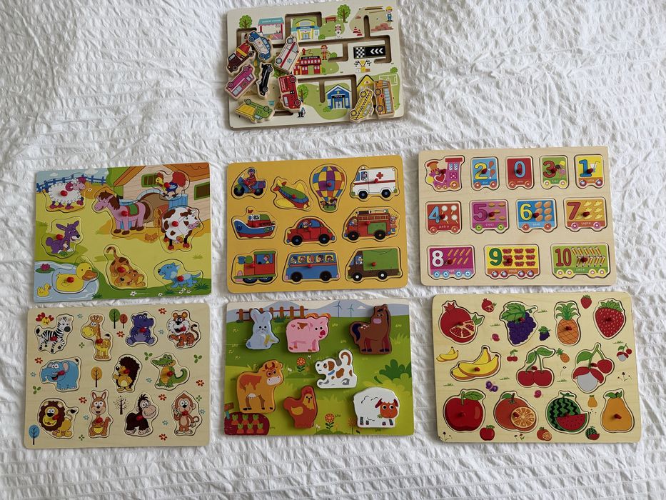 Puzzle din lemn  7 bucati