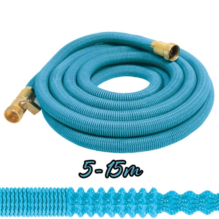 Гъвкав градински маркуч с медни накрайници - без заплитане и прегъване