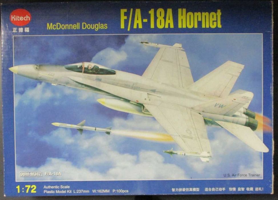 Сборная модель самолета F/A-18 «Хо́рнет» (Kitech, 1/72)