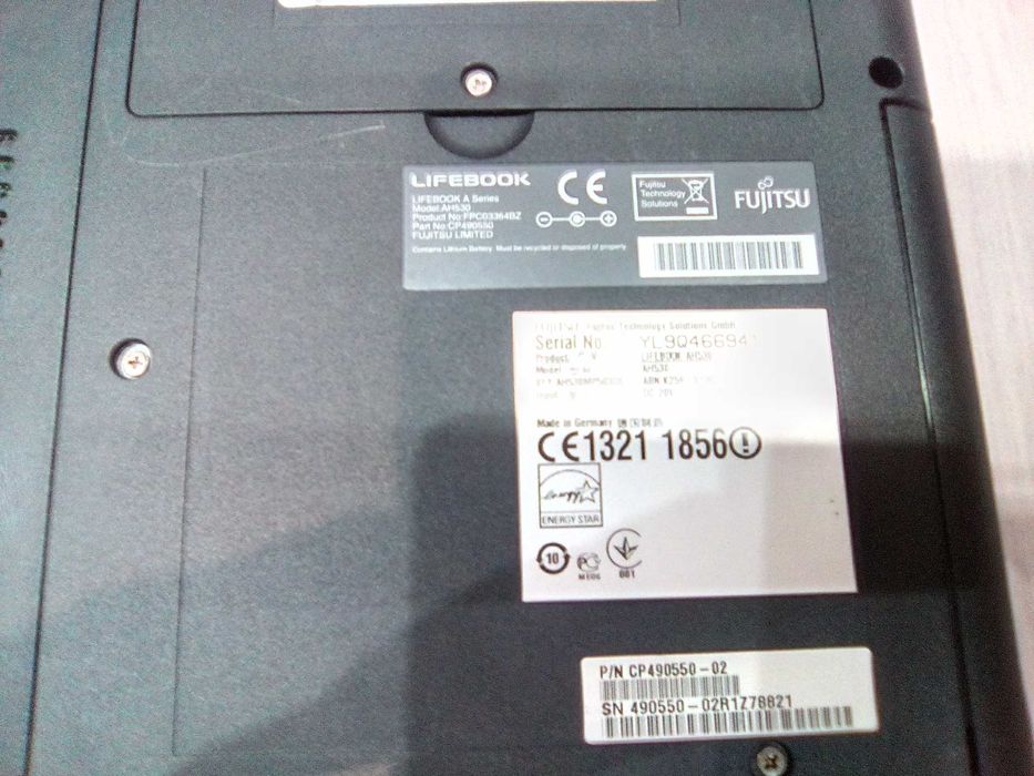 FUJITSU Lifebook A series MODEL: AH530 - 2 ПРОЦЕСОРА