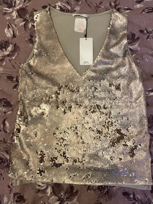 Maieu paiete argintii Mango