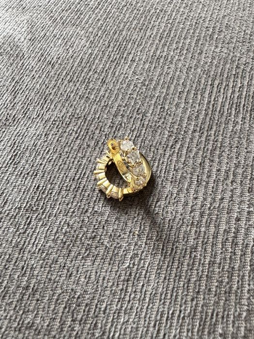 Дамски обици (халки) с лаб. диаманти (moissanite, мойсанити)