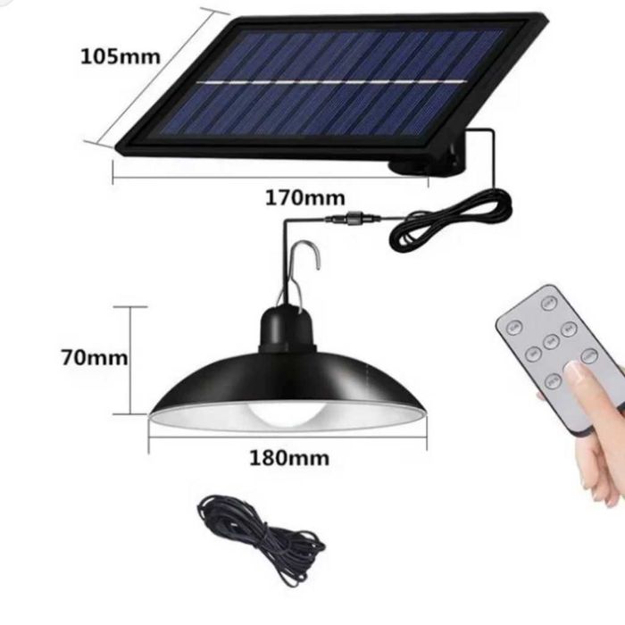 Двойни соларни LED лампи с дистанционно управление
