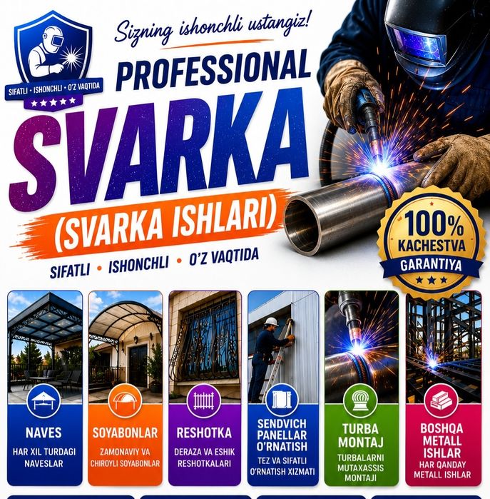 Svarka (Сварка) ishlarini qilamiz