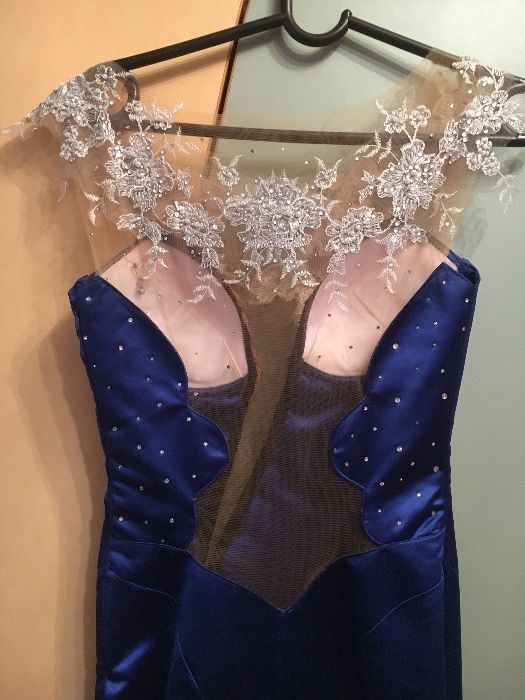 Официална синя рокля Julia Kontogruni