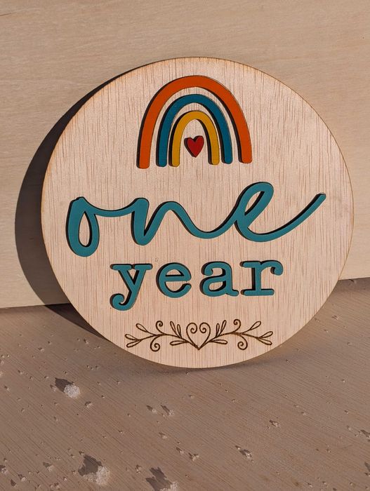 Set plăcuțe „Baby Milestones" din lemn