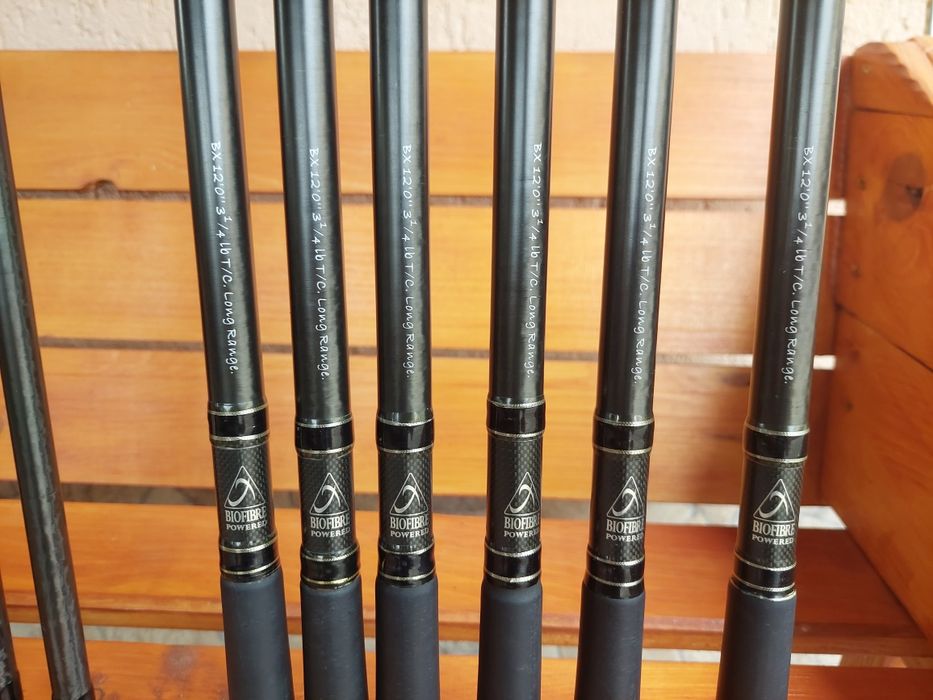 2 lansete shimano beast master S.D.R cu biofibre de 3.66m 3,25lb