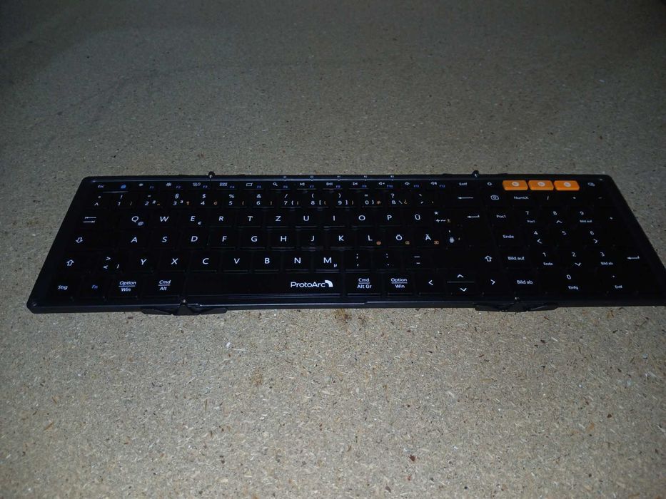 Tastatura pliabila full-size ProtoArc XKM01, Bluetooth 2.4G, neagra