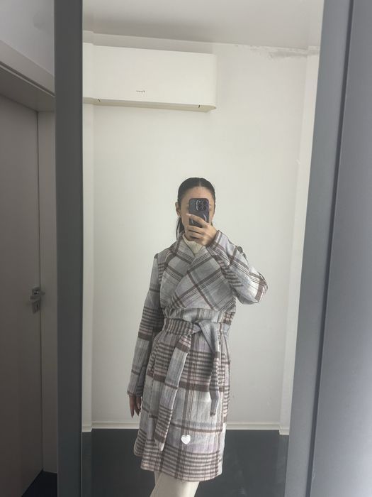 Зимно палто с колан