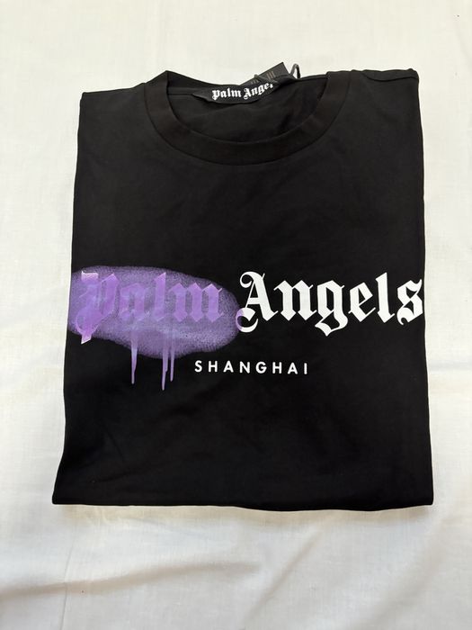 Tricou Palm Angels “Shang Hai”, marimea M, ideal pentru un cadou”