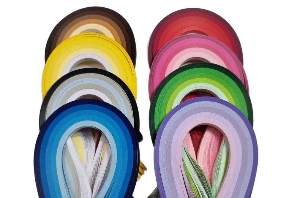 Set de artizanat quilling cu 5 unelte si 1600 fasii de hartie