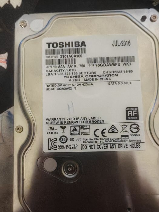 Жесткий диски hdd 5 шт