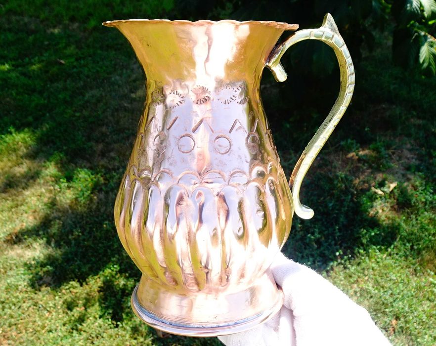 Медна халба,медна чаша,медна кана,чиста червена мед.