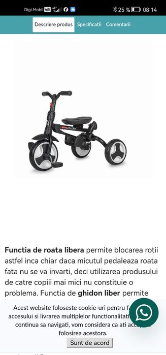 Tricicleta de copii