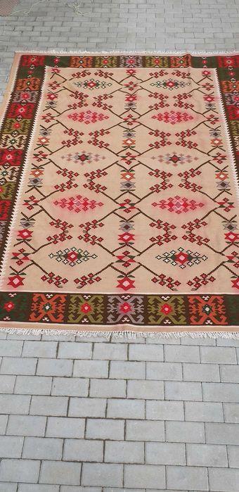 УНИКАТ , Чипровски Килим  "ЛОЗИЦАТА", Античен, 150-годишен, СКЪП.