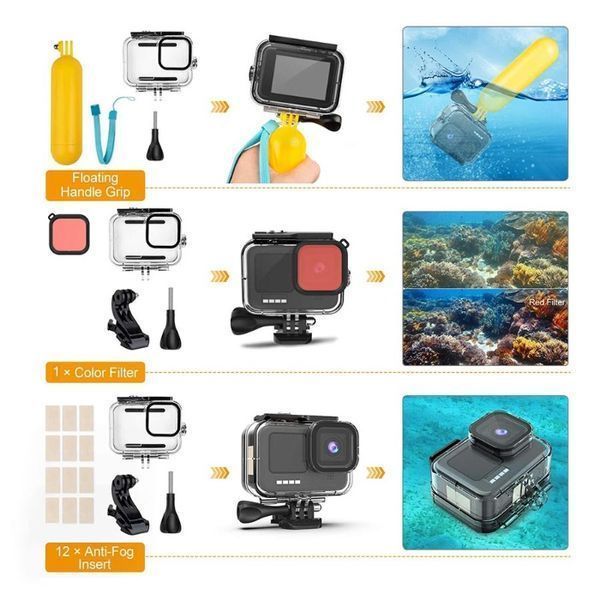 Комплект GARV Water Shield Ultra за GoPro Hero 9/10/11/12/13