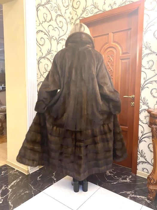 Шуба норковая, трапецией!