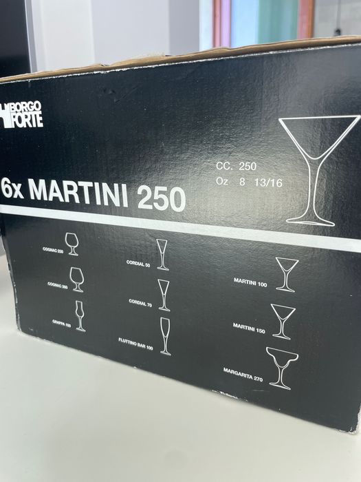Чаши за мартини нови 6 бр в опаковка