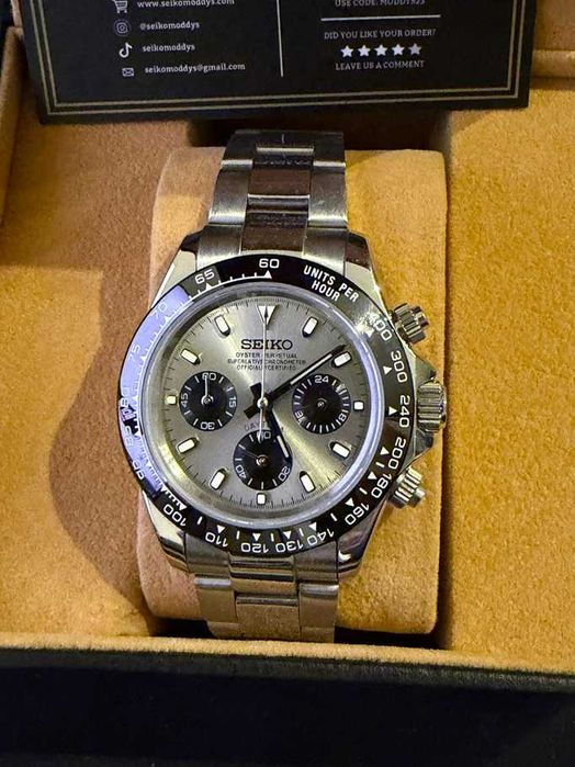 Vând ceas Moddy's Seitona (Seiko Mod Daytona)