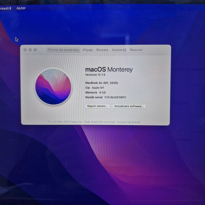 Laptop Apple MacBook Air 13 M1 8GB, 256GB Zeus Amanet Militari 34519