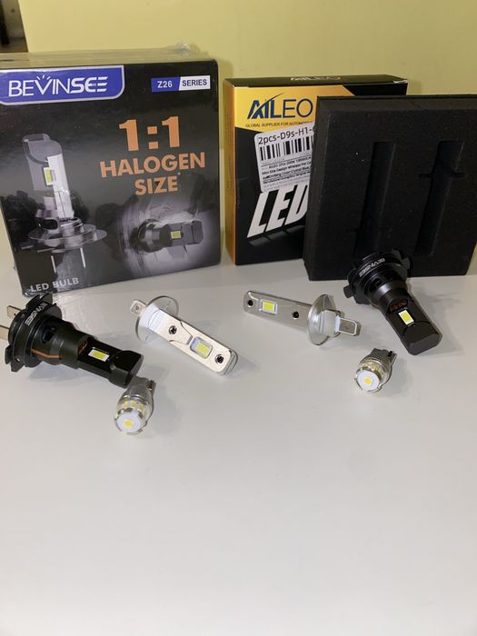 Set LED H1+H7 slim ~fără adaptoare~