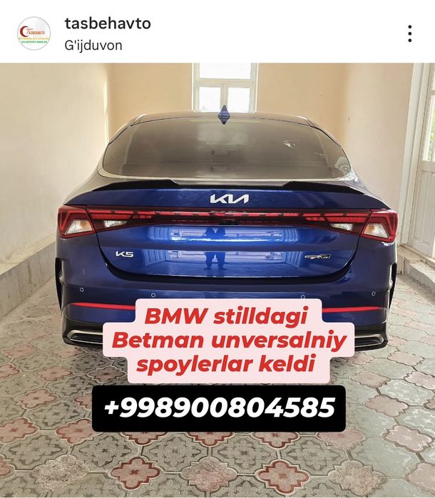 BMW stilidagi Betman spoiler unversalniy KIA HYUNDAI GM BYD