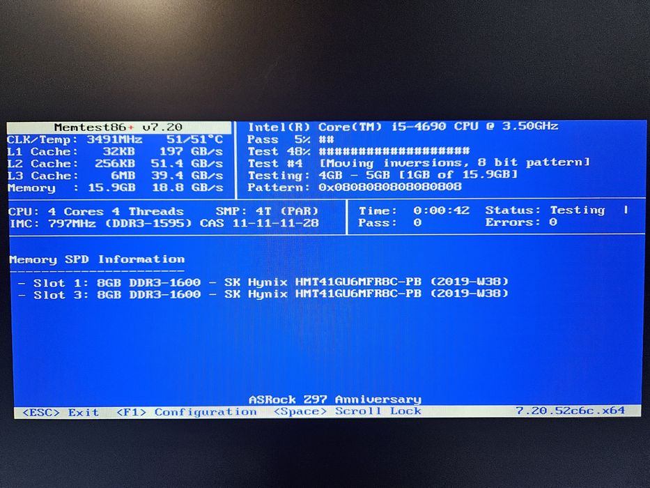 Kit memorii 2x 8GB DDR3 1600Mhz Hynix dual channel