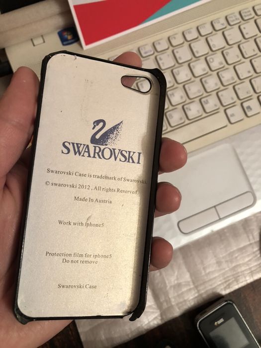 swarovski чехол на iphone 5, 5S.