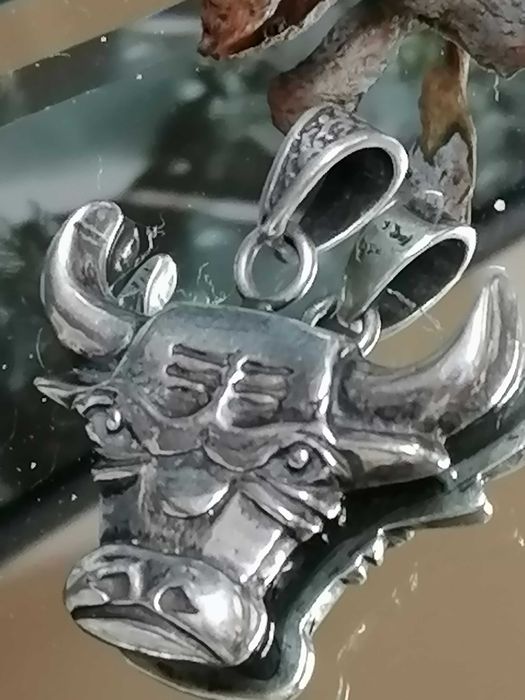 Масивна сребърна висулка