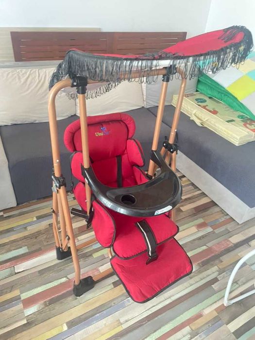 Balansoar si scaun de luat masa pliabil