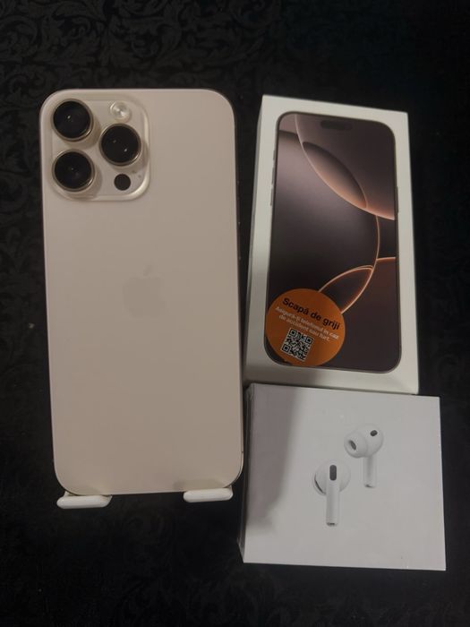 iPhone 16 pro max + AirPods Pro 3 | Premium | Garanție | Sigilate