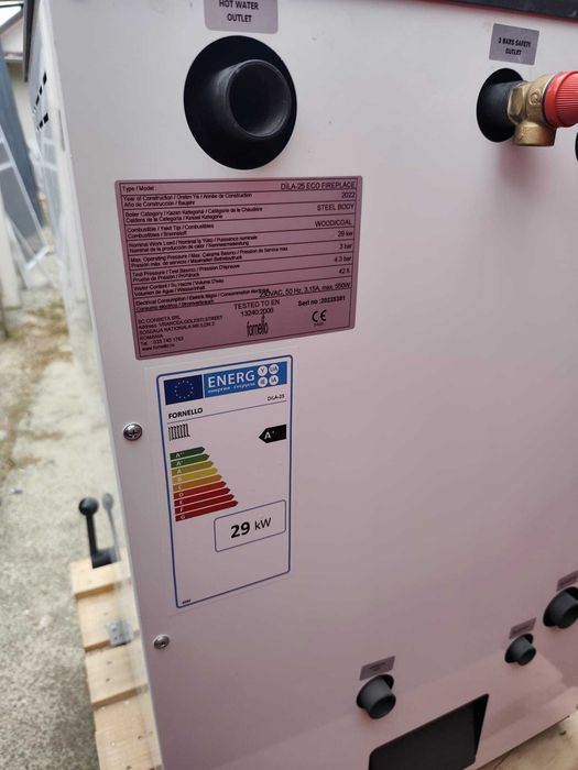 Centrala lemne 29kw 160m2 calorifere