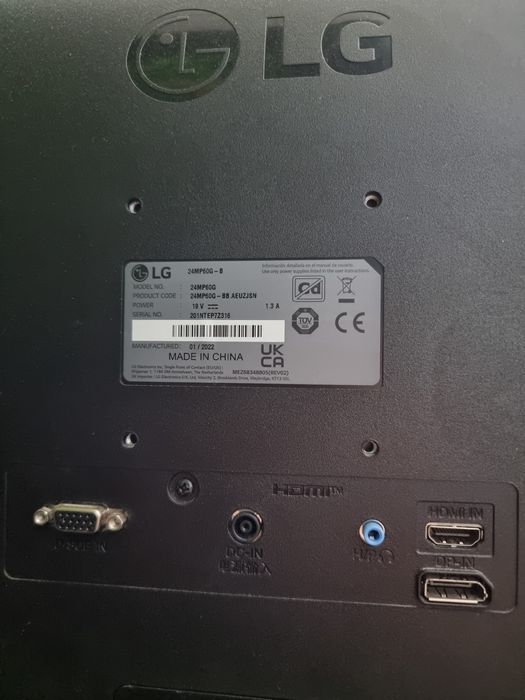 Noble Amanet - Monitor LG 24MP6OG