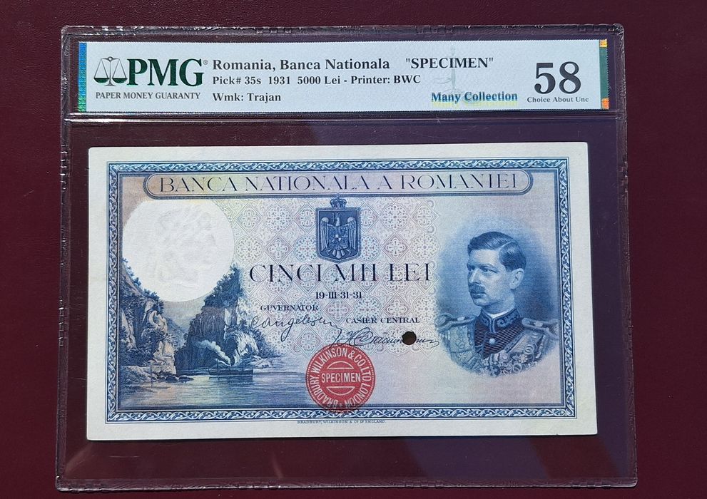 5000 lei 1931, Specimen
