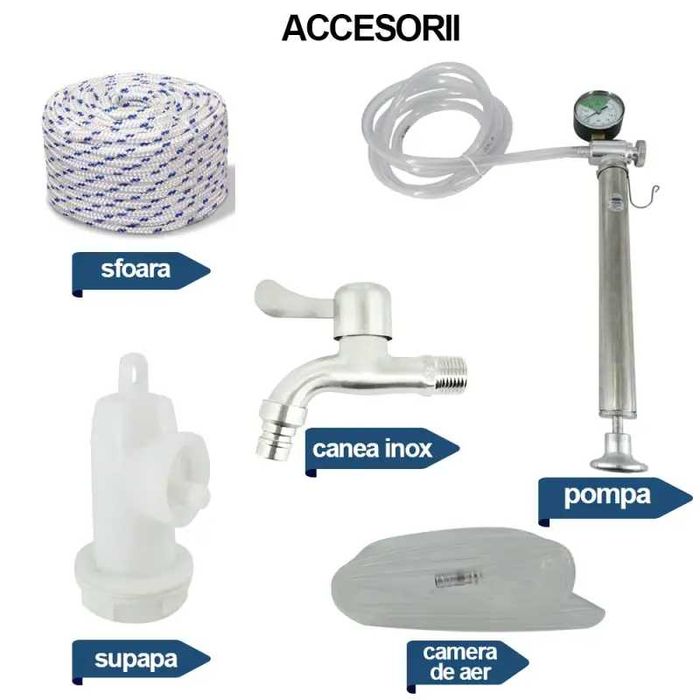 Butoi inox alimentar pentru vin si distilate palinca