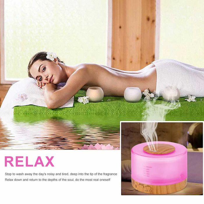 НОВО! Музикален Дифузер с Bluetooth колонка Арома дифузер блутут лампа