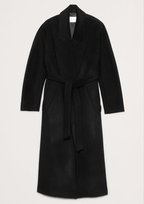 Итальянское шерстяное пальто с кашемиром