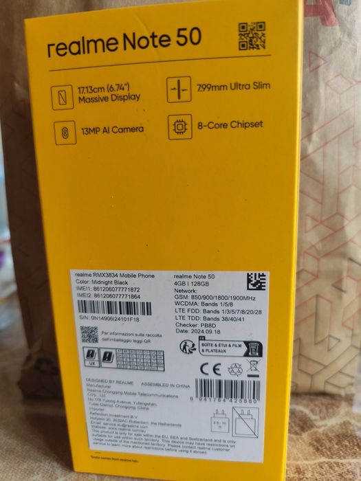 Продава се Realme Note 50 – 4GB RAM / 128GB