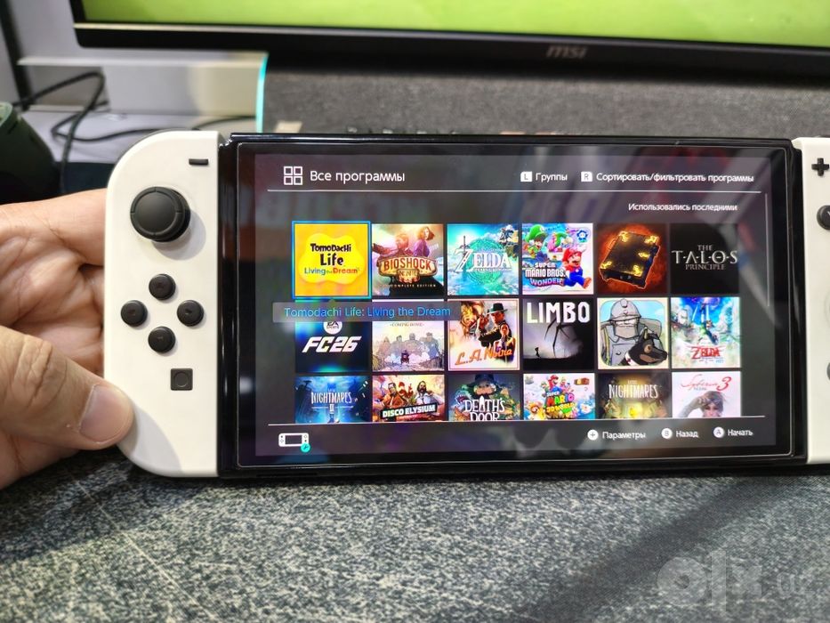 Nintendo Switch Oled  чипован + 256 гб флешка, игры записаны. Гарантия