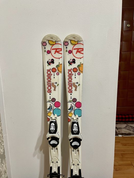 Schiuri copii 120 cm rossignol cu clapari skiuri set