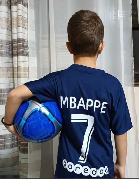 МБапе / Mbappe 7 PSG / ПСЖ Детски Екип с Чорапи 2023г Детско от 4до16г