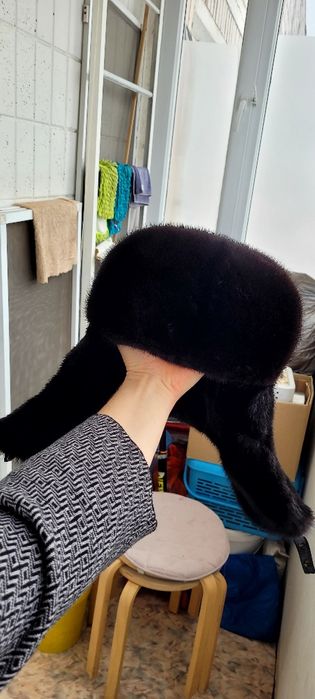 Шуба мужская с шапкой