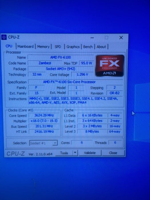 Компютър за игри AMD FX-6100 3.3-3.9GHz,16GB DDR3,RX470 RED DEVIL