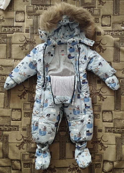 Детский зимний комбинезон трансформер