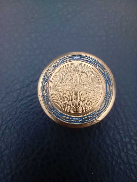 Антична френска колекционерска кутийка(пудриера с огледалце)1930 г.