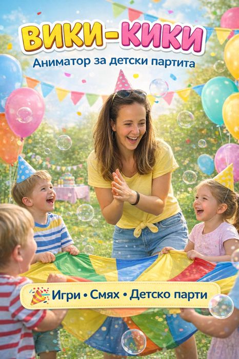 Аниматор за детско парти - Вики-Кики